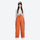 Women's colorblock waterproof snow jacket and pants - orange wide-leg snow pants with white top, for powder and piste riding
