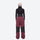 Colorblock snowboard jacket and pants set - women's wine colorblock pants with black base layer, for powder and piste riding