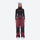 Waterproof snow jacket and pants set - women's wine colorblock pants with black base layer, for skiing and snowboarding