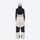 Waterproof snow jacket and pants set - women's cream colorblock pants with black base layer, for skiing and snowboarding