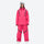 Women's breathable ski jacket with iridescent straps - pink jacket with pink pants, for powder days and winter commute