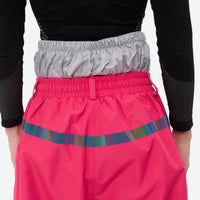 
                  
                    Women's breathable ski jacket with iridescent straps - pink snow pants, for cold-weather winter sports
                  
                