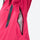 Women's breathable ski jacket with iridescent straps - pink jacket, for cold-weather winter sports