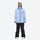 Breathable 2L snowboard jacket and pants - women's solid sky blue, for resort and powder riding