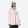 Colorblock ski jacket and pants set - women's solid light pink, for cold-weather winter sports
