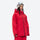Women's waterproof 2L snow jacket and bib pants series - red jacket with red bib pants, for powder days and winter commute