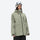 Women's 2-layer breathable snowboard jacket and bibs - sage green, for resort and street wear