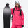 Breathable ski jacket and snow pants combo - rose pink, for powder and piste riding