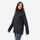 Women's waterproof 3L hardshell ski jacket - black hardshell jacket, for cold-weather winter sports