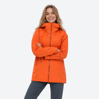 
                  
                    Women's hardshell snowboard jacket with zip vents - orange hardshell jacket, for resort and backcountry days
                  
                