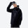 Men's insulated snowboard jacket with cuff gaiters - black insulated jacket, for cold-weather winter sports