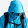 Men's breathable 3-layer padded ski jacket with vents - blue, for skiing and snowboarding