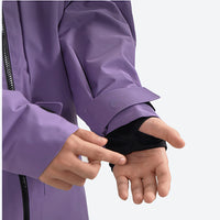 
                  
                    Men's breathable 3-layer padded ski jacket with vents - purple, for powder and piste riding
                  
                
