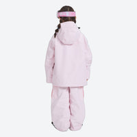 
                  
                    Kids waterproof 2L snow jacket and pants set - pink kids jacket with pink pants, for cold-weather winter sports
                  
                