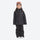 Kids snowboard jacket and pants with snow gaiters - black kids jacket with black pants, for kids skiing and snowboarding