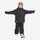 Kids breathable 2-layer ski suit - black kids jacket with black pants, for snow play and winter commute