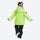 Kids waterproof 2L snow jacket and pants set - neon green kids jacket with black pants, for snow play and winter commute