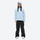 Soft warm fleece liner jacket for cold days - light blue fleece liner jacket on women, for layering under shell jackets