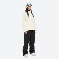 
                  
                    Lightweight high-warmth breathable fleece liner jacket - cream fleece liner jacket on women, for travel and daily commute
                  
                