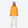 Women's waterproof 3L snow jacket and pants - mustard yellow anorak jacket with white pants, for skiing and snowboarding
