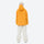 Women's 3-layer snowboard jacket and pants - mustard yellow anorak jacket with white pants, for resort and backcountry days