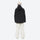 Women's breathable ski jacket and anorak set - black jacket with white pants, for cold-weather winter sports