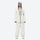 Women's waterproof 3L snow jacket and pants - white jacket with white pants, for skiing and snowboarding