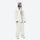 Women's waterproof 3L snow jacket and pants - white jacket with white pants, for cold-weather winter sports