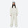 Unisex waterproof 3L snow jacket and pants series - white jacket with white pants, for powder days and winter commute