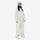 Unisex waterproof 3L snow jacket and pants series - white jacket with white pants, for resort and street wear