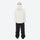 Unisex waterproof 2L snow jacket and pants series - white jacket with black pants, for resort and street wear