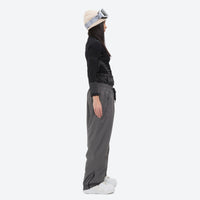 
                  
                    Unisex 2-layer snowboard jacket and pants - gray snow pants with black top, for powder days and winter commute
                  
                