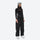 Unisex 2-layer snowboard jacket and pants - black snow pants with black top, on-model front view, for resort and street wear