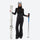 Women's 3-layer snowboard jacket and bib pants - black bib pants with black top, for resort and backcountry days