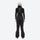 Women's 3-layer snowboard jacket and bib pants - black bib pants with black top, for skiing and snowboarding