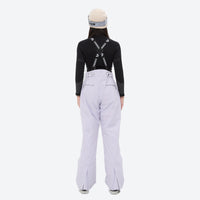 
                  
                    Women's 3-layer breathable ski suit - lavender snow pants, on-model back view, for cold-weather winter sports
                  
                