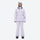 Women's belted snow jacket with suspender pants - lavender jacket with lavender pants, for skiing and snowboarding