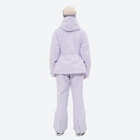
                  
                    Women's waterproof 3L ski jacket and pants set - lavender jacket with lavender pants, for resort and cross-country days
                  
                