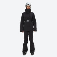 
                  
                    Women's 3-layer breathable ski suit - black jacket with black pants, for resort and cross-country days
                  
                