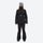 Women's 3-layer breathable ski suit - black jacket with black pants, for resort and cross-country days