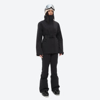 
                  
                    Women's 3-layer breathable ski suit - black jacket with black pants, for skiing and snowboarding
                  
                