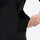 Women's 3-layer breathable ski suit set - black bib pants, waist pocket close-up with hand, for cold-weather winter sports