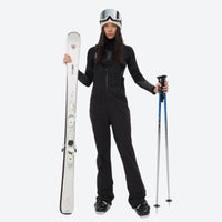 
                  
                    Women's waterproof 3L ski jacket and bib pants series - black bib pants, for resort and cross-country days
                  
                