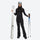 Women's waterproof 3L ski jacket and bib pants series - black bib pants, for resort and cross-country days