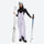Women's waterproof 3L ski jacket and bib pants series - lavender bib pants, for skiing and snowboarding
