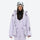 Women's waterproof 3L ski jacket and bib pants series - lavender, for cold-weather winter sports