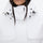 Women's waterproof 3L ski jacket and bib pants series - white, collar close-up detail, for cold-weather winter sports