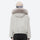 Women's waterproof 3L ski jacket and bib pants series - white fur trim hood jacket, for cold-weather winter sports