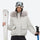 Women's 3-layer breathable ski suit set - white fur trim hood jacket, for cold-weather winter sports