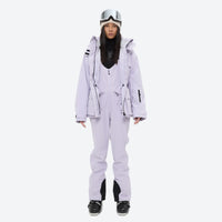 
                  
                    Women's waterproof 3L ski jacket and bib pants series - lavender jacket with lavender bib pants
                  
                